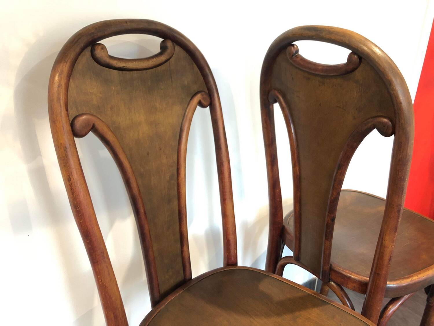 Paire de chaises bistrot Fischel années 1900