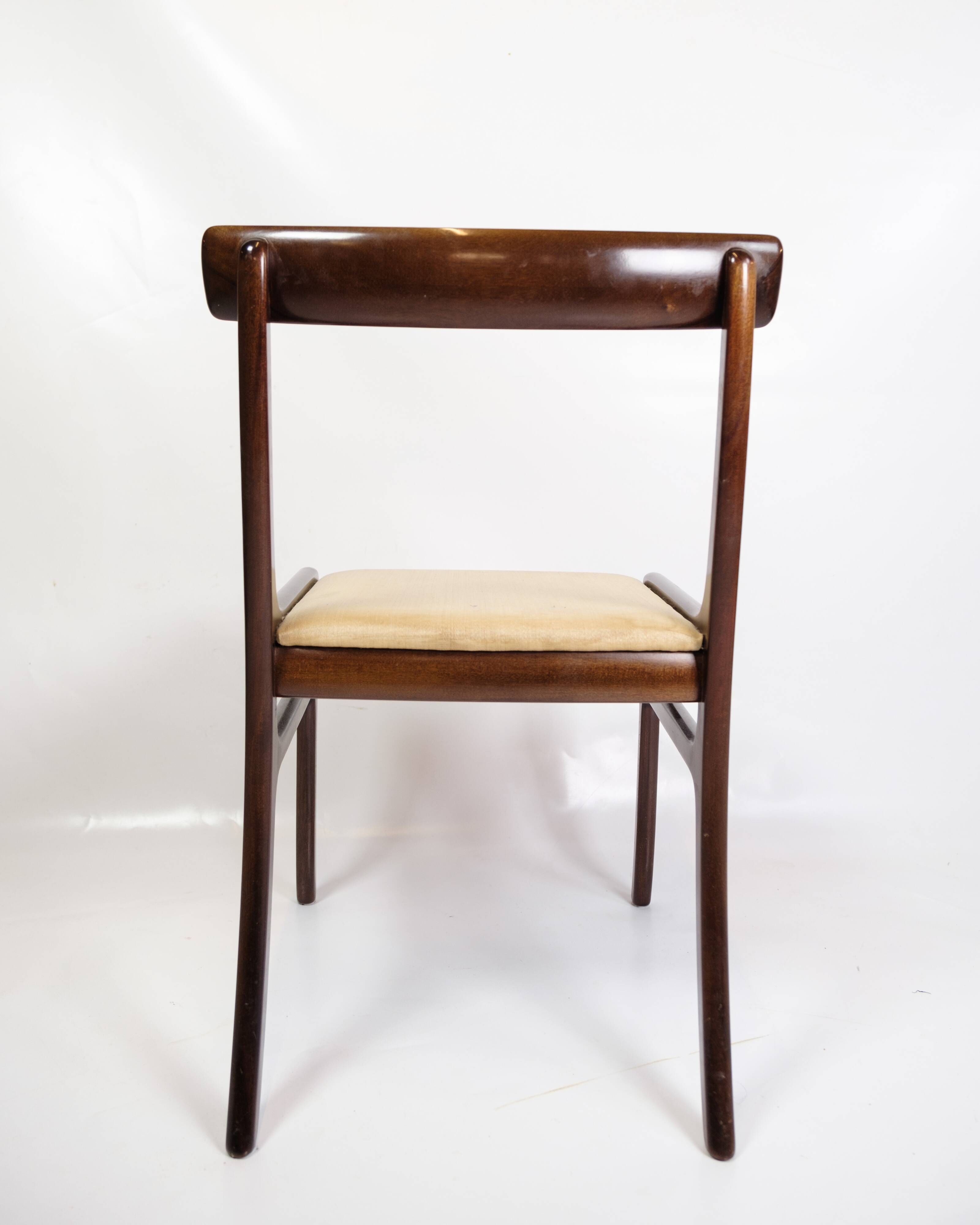 Set Of 6 Dining Chairs Model Rungstedlund Made In Mahogany By Ole Wanscher From 1960s