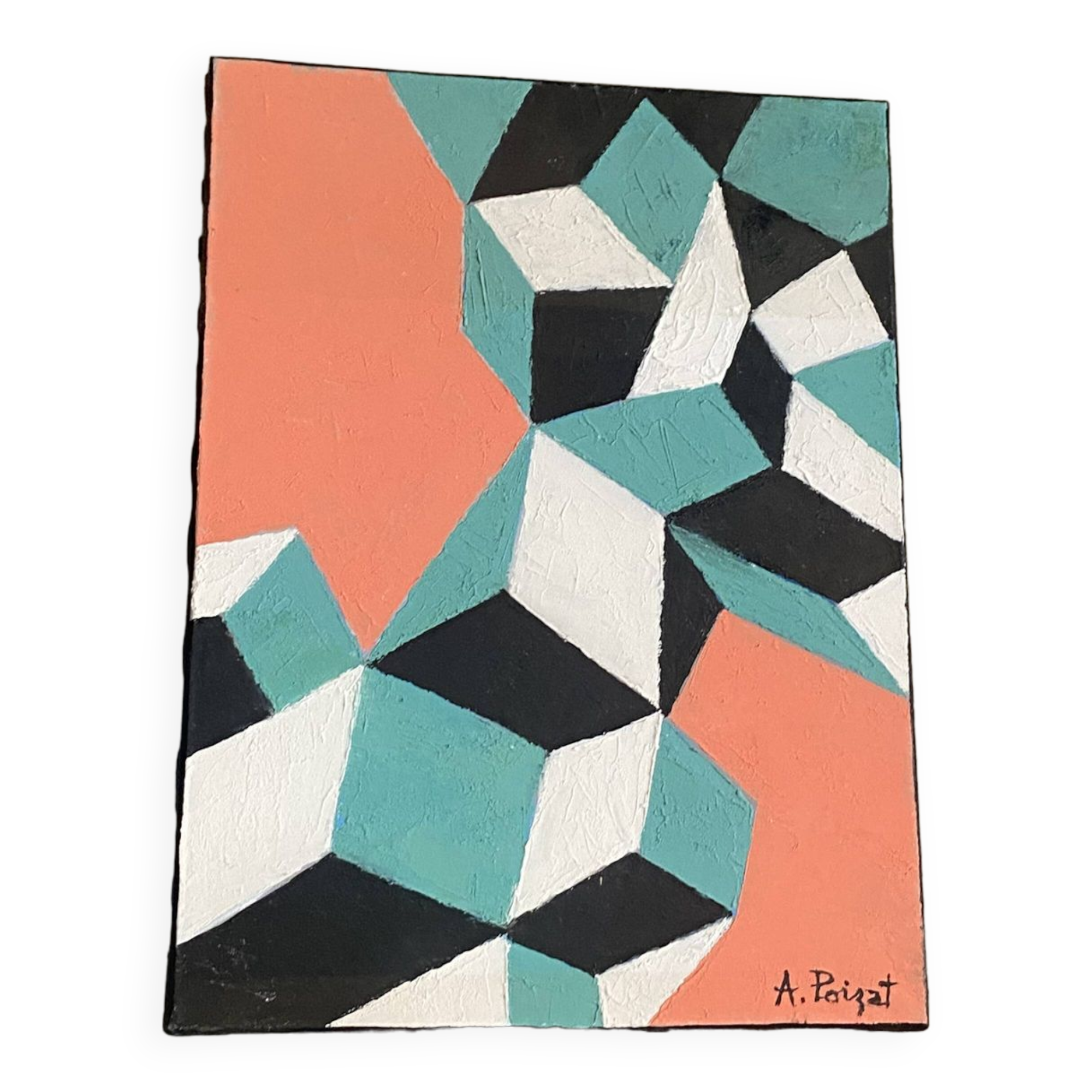 Geometric painting Albert Poizat