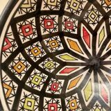 Geometric pattern salad bowl