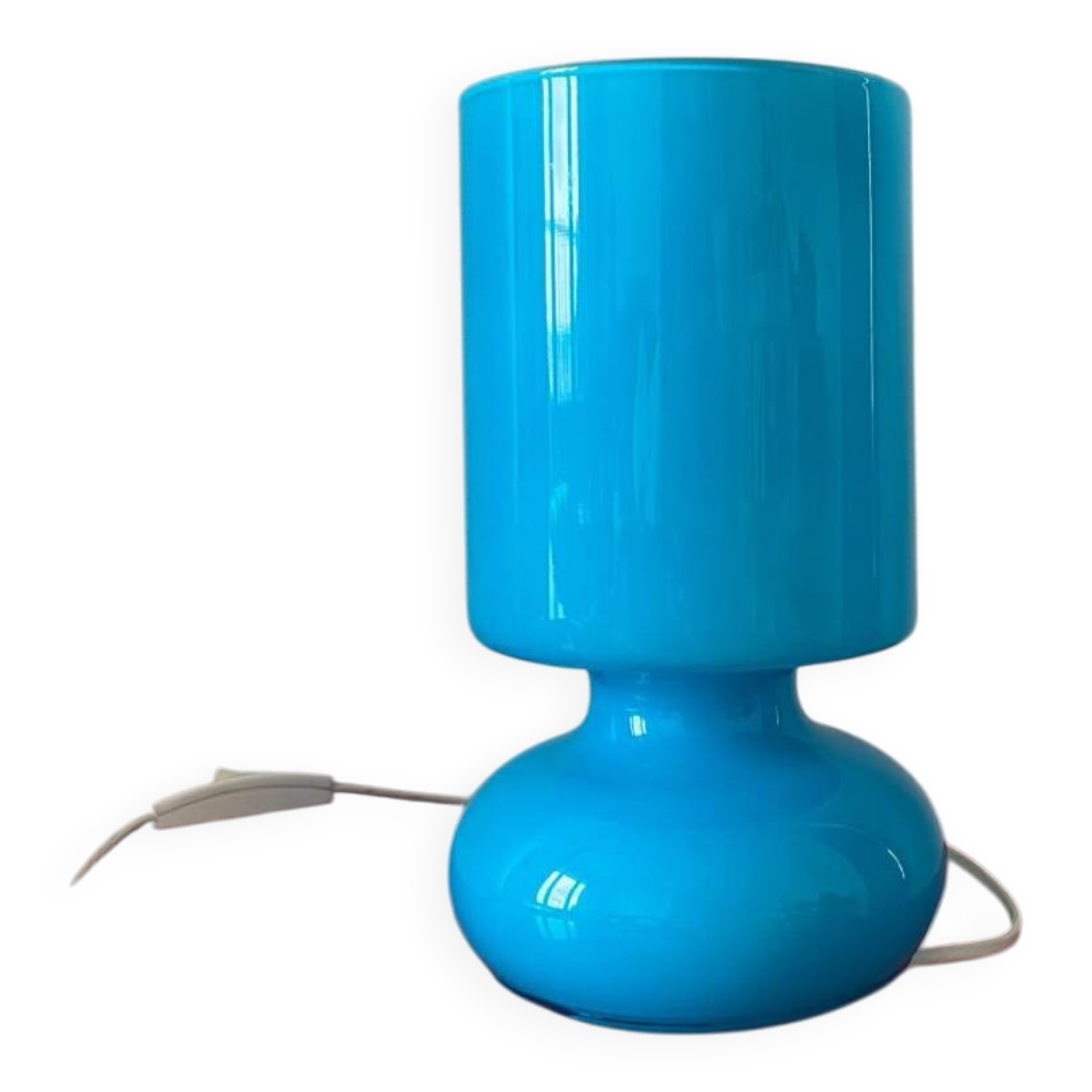 Lampe lykta IKEA bleu vintage