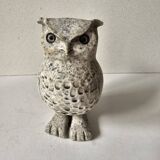 Very beautiful zoomorphic marble sculpture - Owl / Owl signed Jokerz