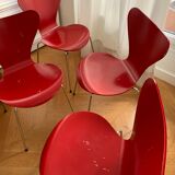 Set of 4 Arne Jacobsen chairs