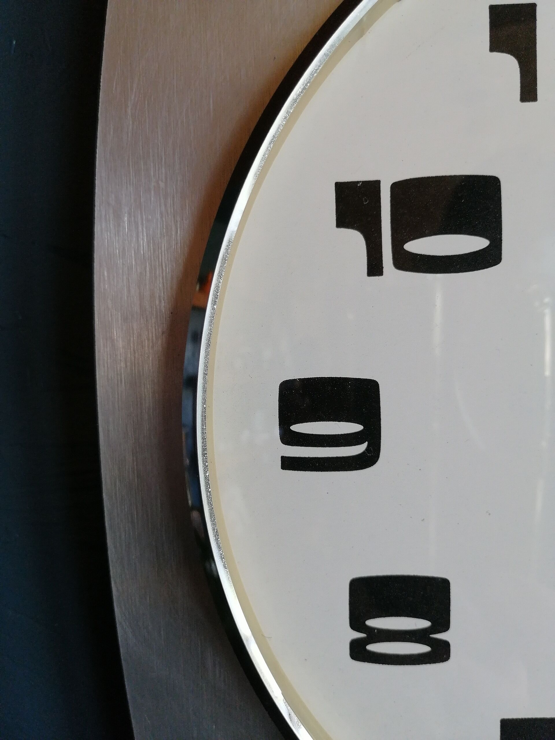 Vintage clock, "Romatic Silver" wall clock