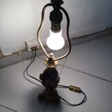 Lampe aux béliers second empire