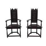 Pair of Renaissance armchairs