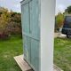Armoire parisienne ancienne patine blanche