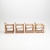 Ensemble de quatre fauteuils Karin Mobring modèle Diana par Ikea en Suède, années 1970