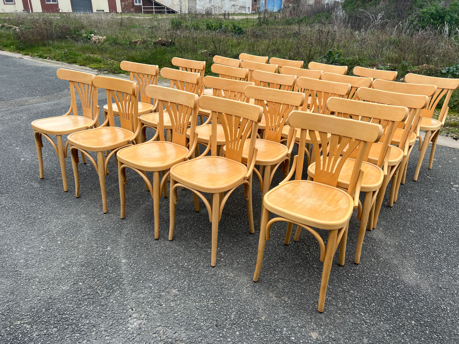 Set of 25 bistro chairs