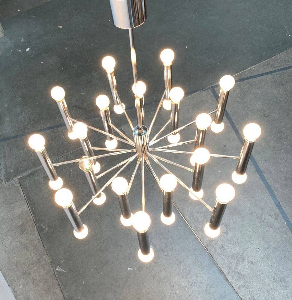 German lustre from the mid-century space age by Doria Leuchten, 1960s.