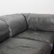 Durlet 'Jeep' Modular Sofa in Anthracite Grey Leather, Belgium 1970s