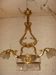 bronze and brass chandelier with 6 arms from the early 20th century