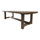 Kingstone farmhouse table in solid oak - 350 cm long