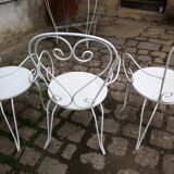 All garden furniture in wrought iron