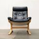 Siesta lounge chair set in Norwegian leather with ottoman by Ingmar Relling for Ekornes