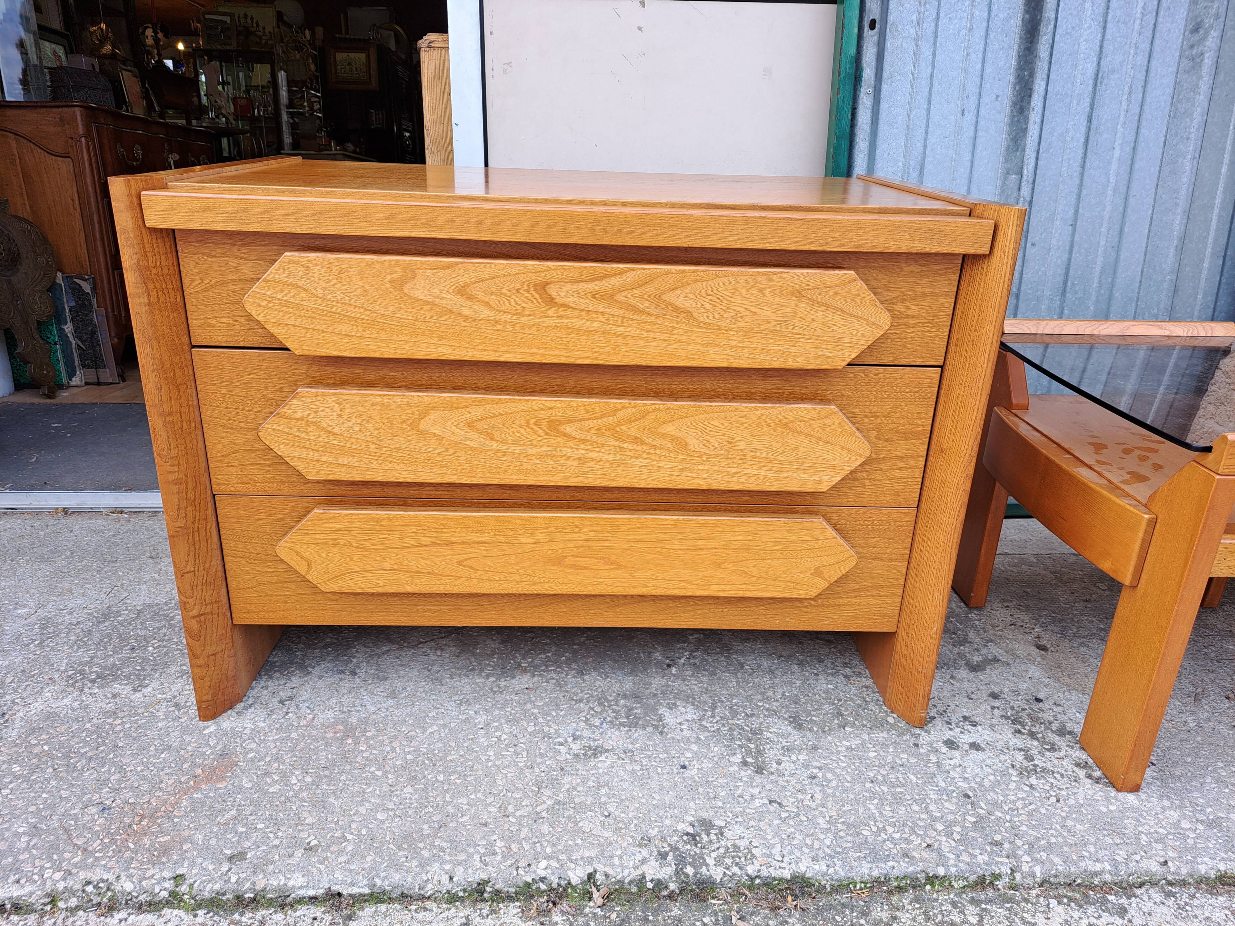 Commode vintage en orme Maison Regain
