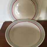 Deep dish and flat plate Moulin des Loups Stanislas model