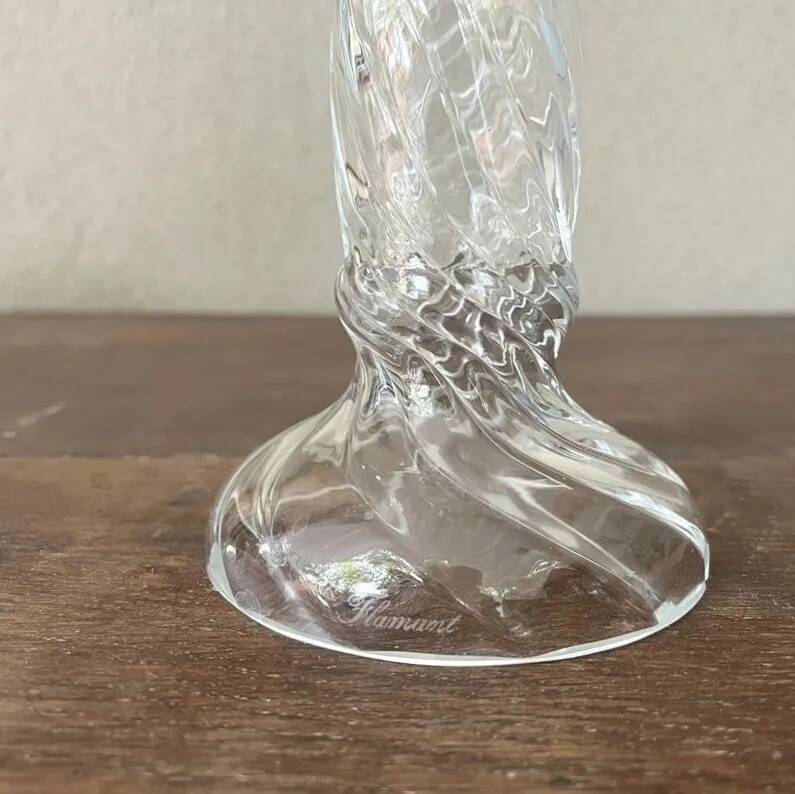Glass candlestick