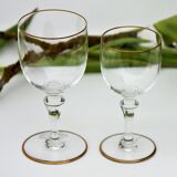 Pair of baccarat crystal glasses model mahora