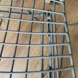 Chair Bertoia Rislan gray edition Knoll with white cake year 80