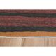 Vintage Turkish Striped Orange Purple Runner Rug 107x233