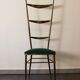 High-back Chiavari chair by Gaetano Descalzi, Italy, 1950