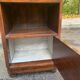 Art Deco solid mahogany bedside table, 1960s
