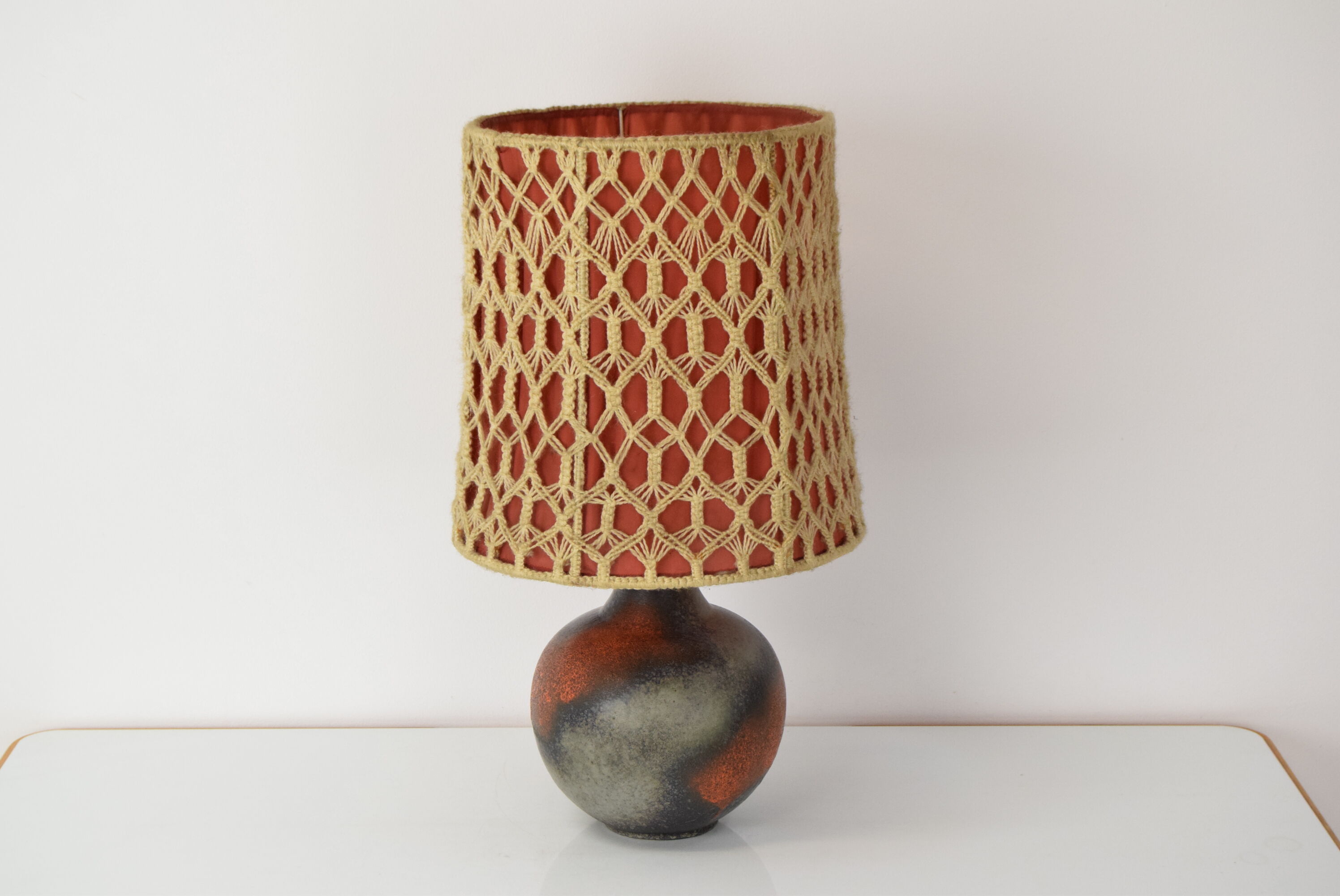 Mid-century Ceramic Table Lamp,1970's.