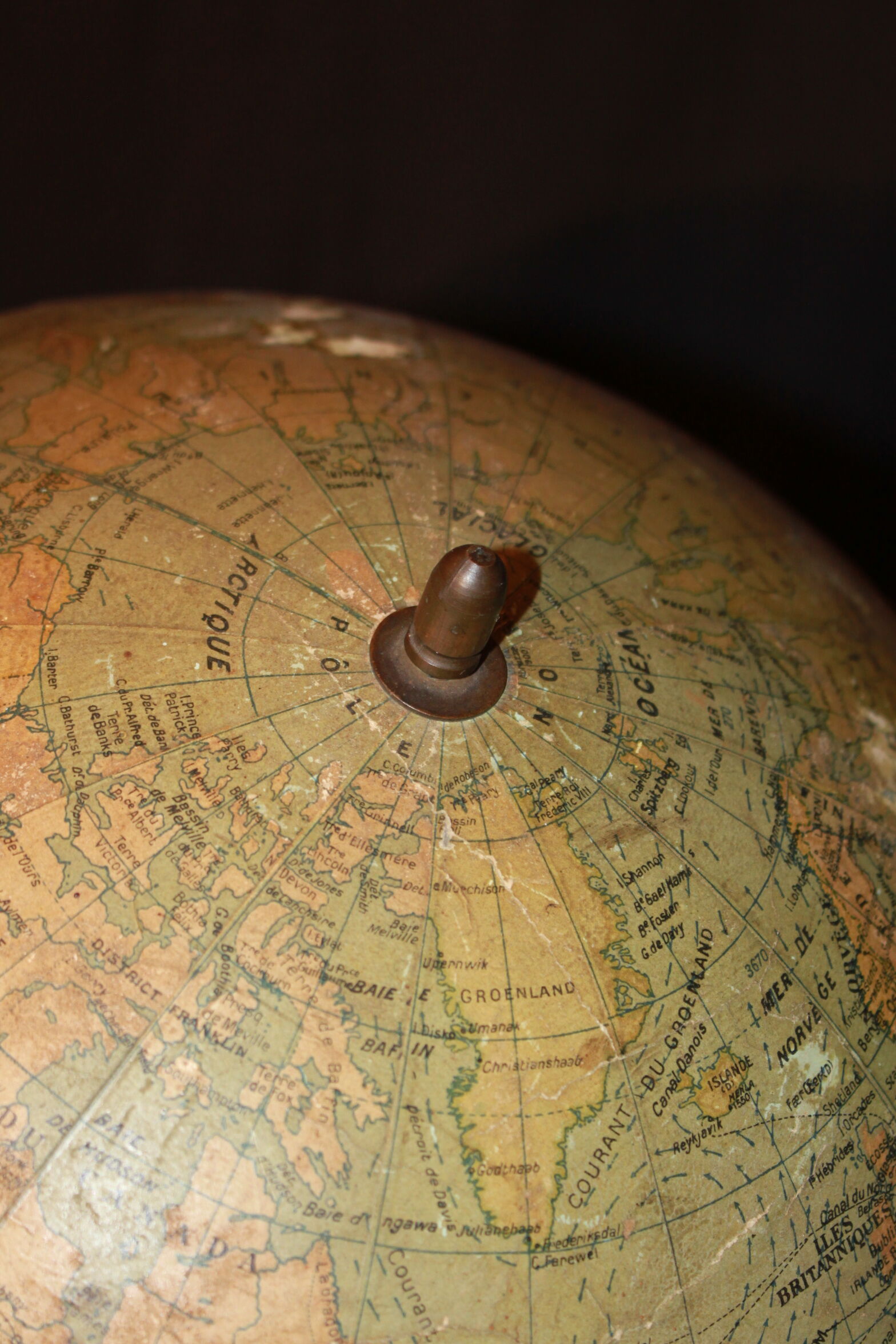 Globe terrestre 19ème