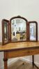 Antique triptych mirror