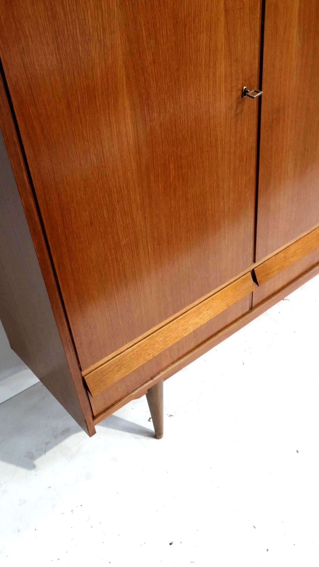 Large vintage teak highboard / high sideboard from the 1960s