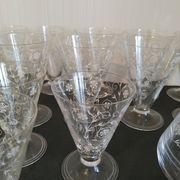Ensemble 14 verres et carafe, années 60