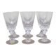 Six bayel cut crystal glasses