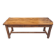 Large farmhouse table in walnut.