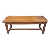 Large farmhouse table in walnut.