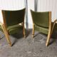 Pair of Bow Wood Steiner Mid-Century armchairs