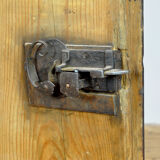 German hand painted cabinet from 1812