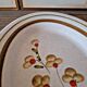 Oval stoneware plate - floral pattern - made in Italy?