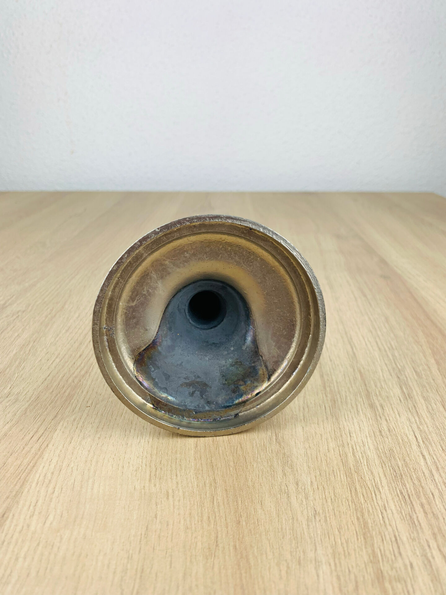 Silver metal candlestick