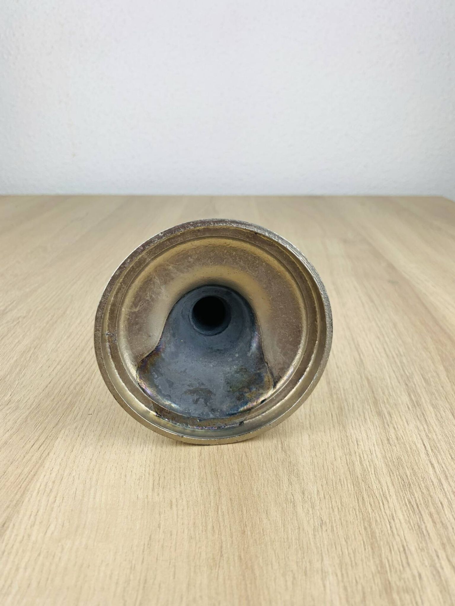 Silver metal candlestick