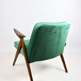 Green Bunny Armchair by Józef Chierowski, 1970s