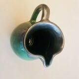 Large pitcher decanter in vintage terracotta ceramic 60s signed Buxo