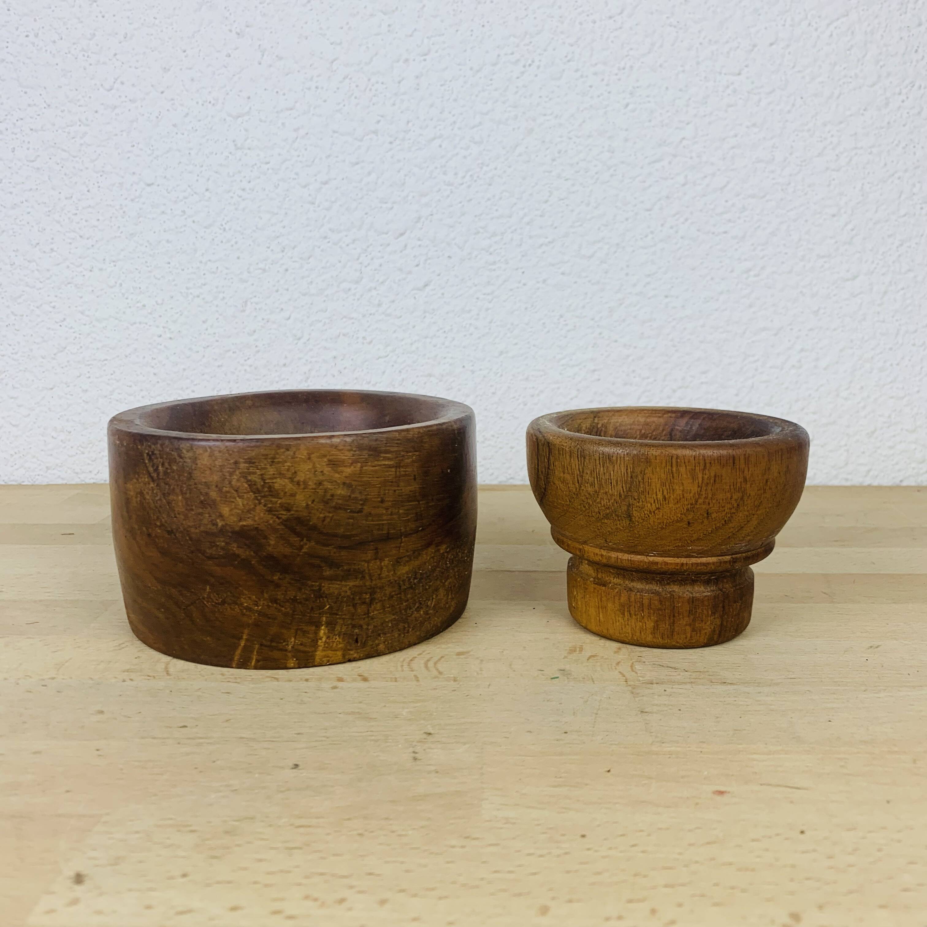 Duo Scandinavian teak bowls from the 60s
