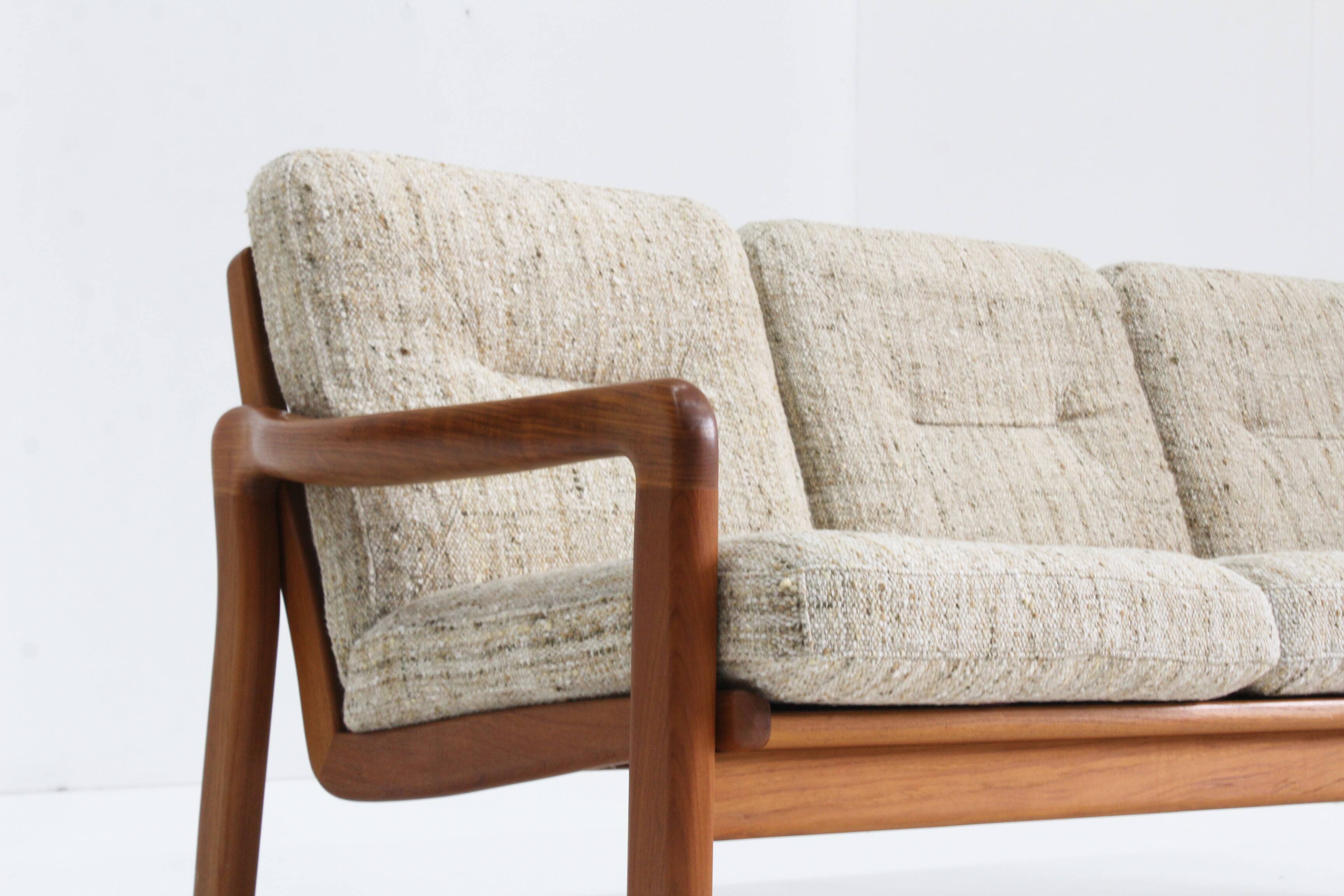 Vintage Mid century sofa solid teak Holstebro MöbelFabrik 1960s