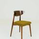 Ensemble de 2 chaises de salle à manger jaune noisetier
