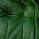 Vintage two-seat Togo sofa with arms in green leather by Michel Ducaroy for Ligne Roset, 1970s