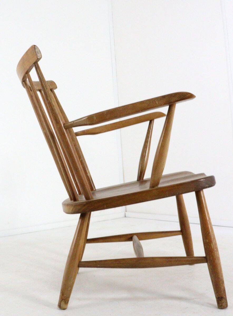 Vintage Dutch design spindle chair