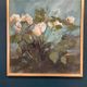 Original Swedish Oil on Canvas – “White Flowers” by M. Jakobsson – Signed – Vintage & Framed – 46 × 44 cm (18.1" × 17.3")