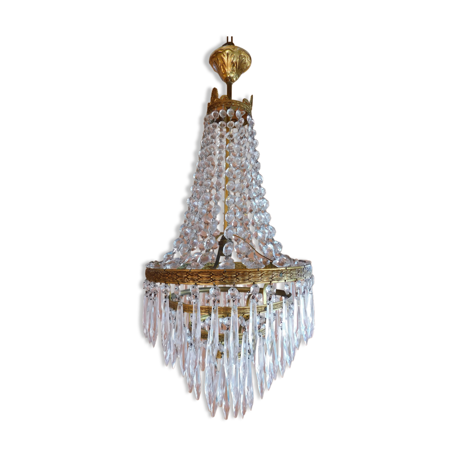 Hot air balloon chandelier pampilles ø 30 cm