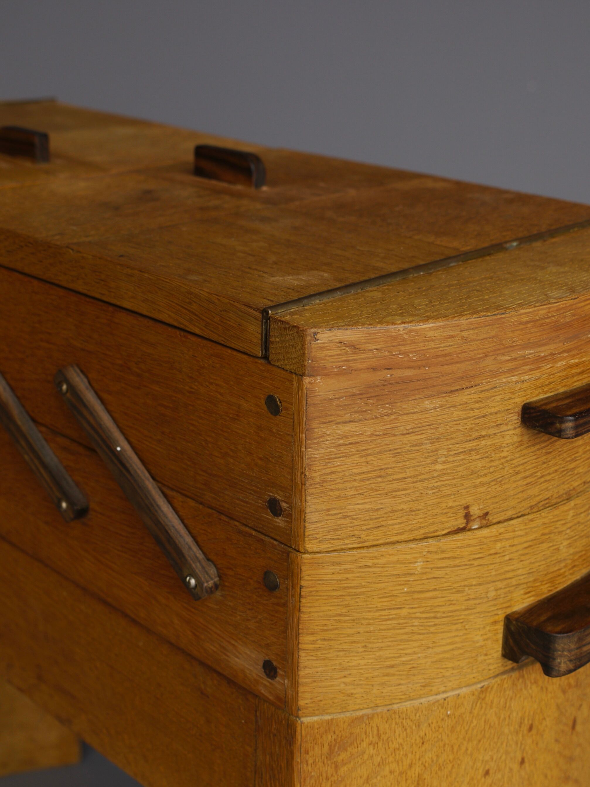 Modernist art deco sewing box. 1930s